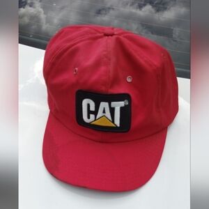 CAT Red Baseball Cap